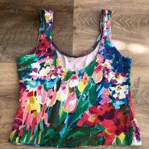 Express Tricot vintage cropped tank top, size small